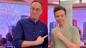 ניב רסקין ורועי בר נתן באולפן חדשות הבוקר, צילום: אינסטגרם